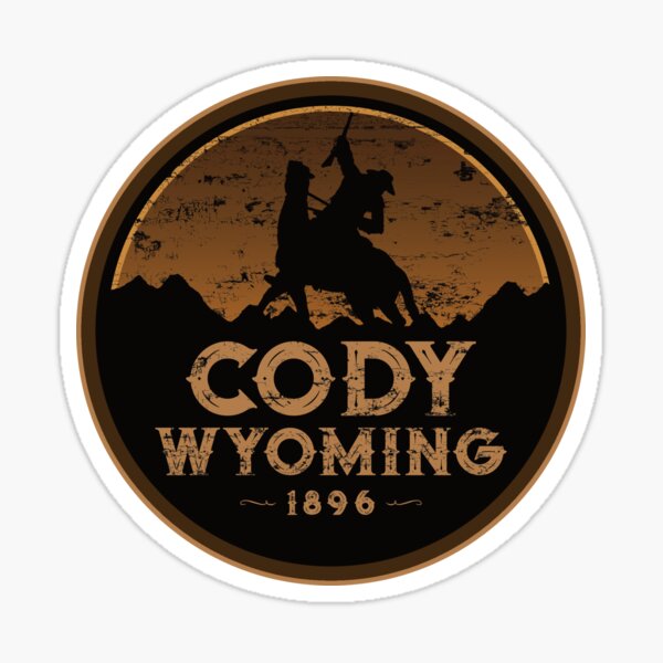 Cody Wyoming Buffalo Bill Wild West Sticker