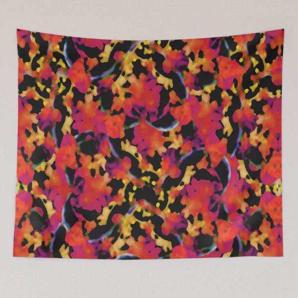 Item preview, Red Floral Collage Print Design designed and sold by DFLC Prints.