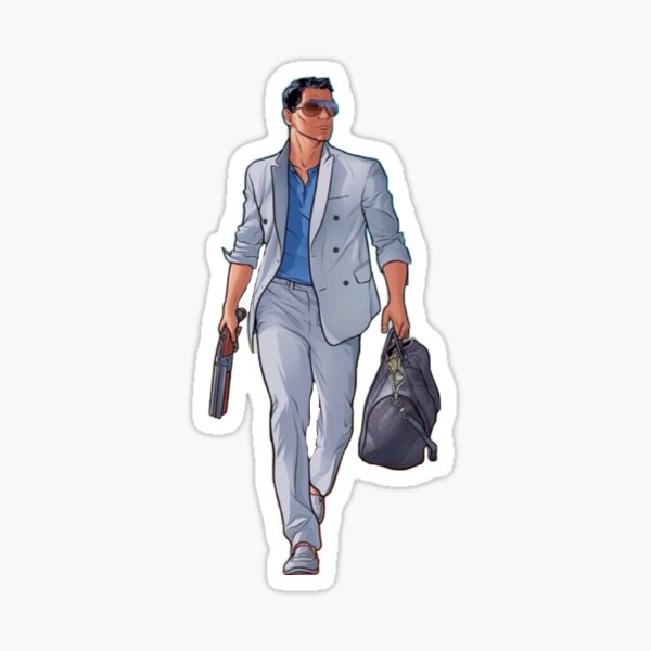 Archer with Bag Sticker