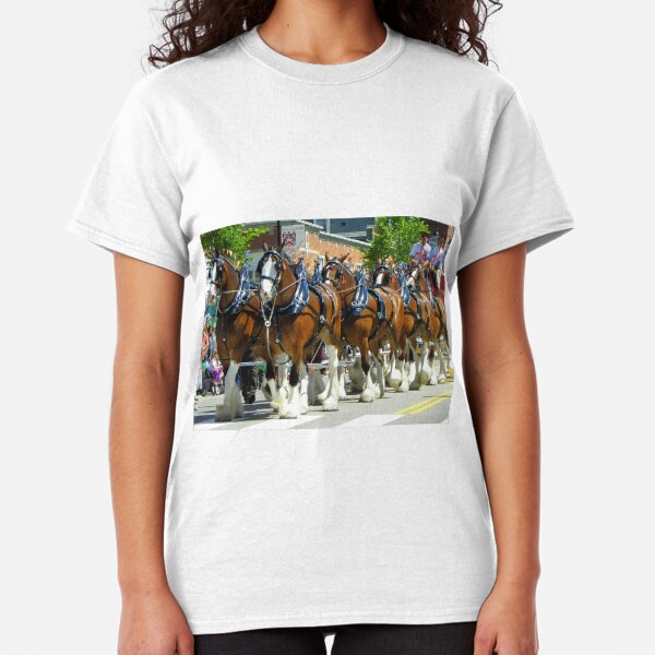 Clydesdale Horses - Eight Horse Hitch Classic T-Shirt