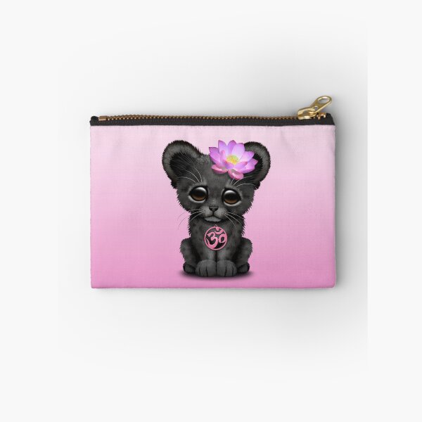 Item preview, Zen Black Panther with Pink Yoga Om Symbol designed and sold by JeffBartels.