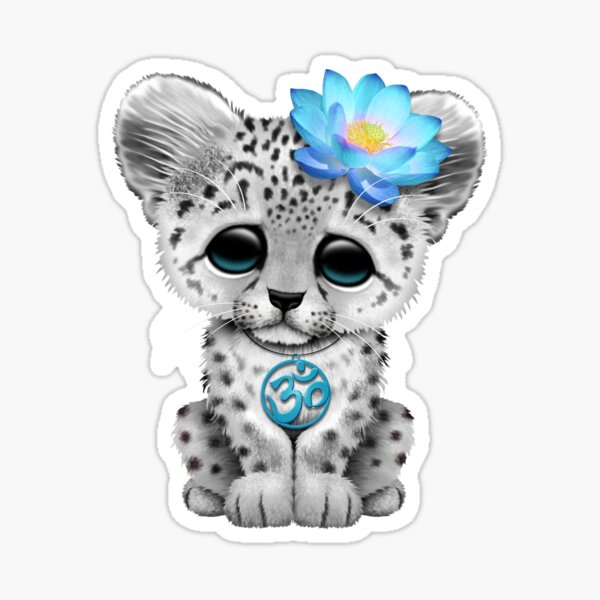 Baby Leopard Stickers Redbubble