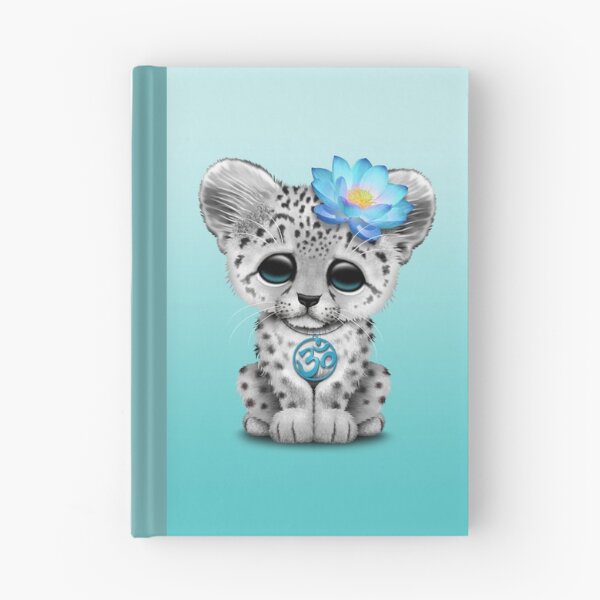 Item preview, Zen Snow Leopard with Blue Yoga Om Symbol designed and sold by JeffBartels.