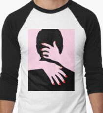 PINK KISS Pop Art Baseballshirt für Männer