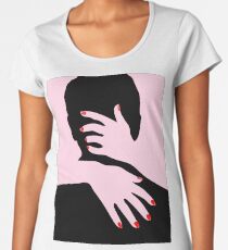 PINK KISS Pop Art Frauen Premium T-Shirts