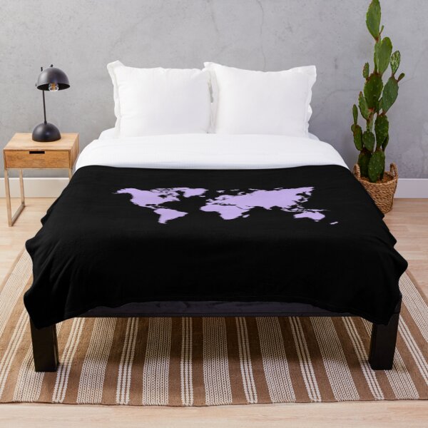 Item preview,  PURPLE SHADE WORLD MAP designed and sold by Rizwana Khan.