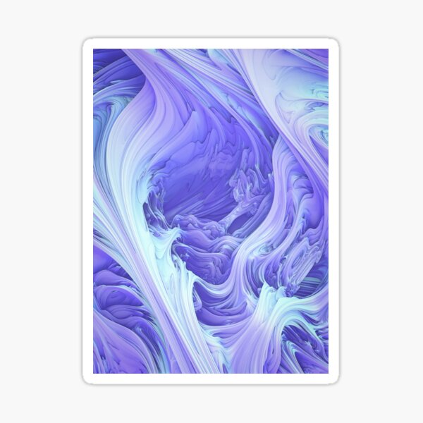 Glacial Mass. 3D Abstract Art Sticker