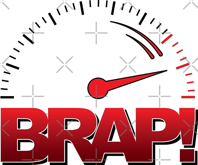 "BRAP! JDM Rev Limiter" by MikeKunak Redbubble