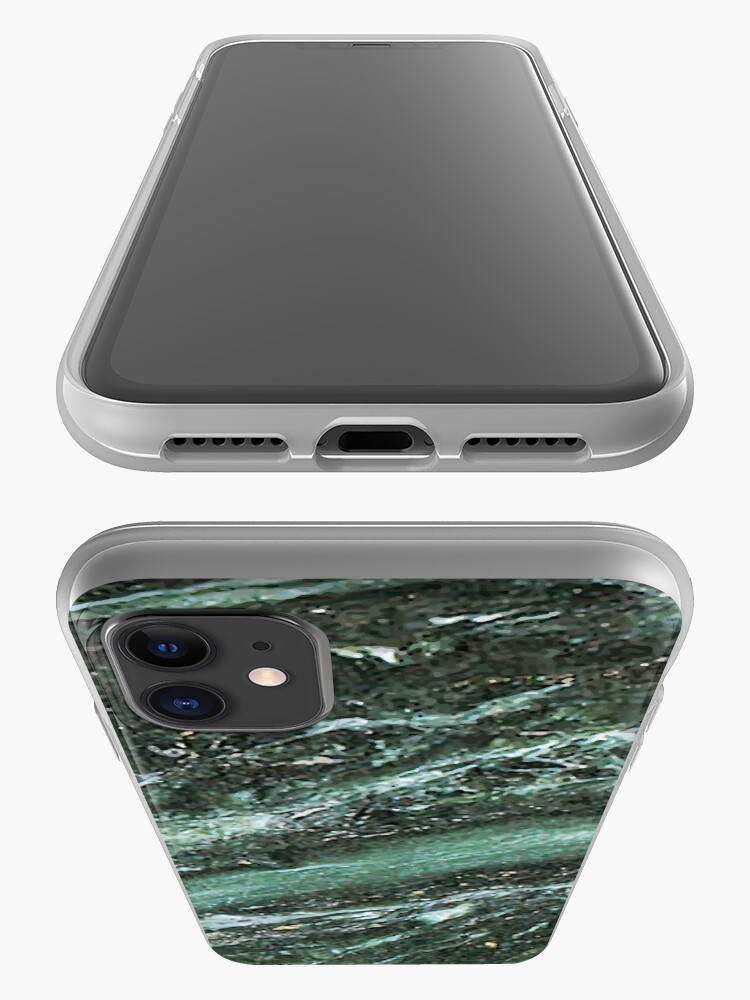 Alternate view of Green Marble Emerald Stone Texture Pattern iPhone Case & Cover