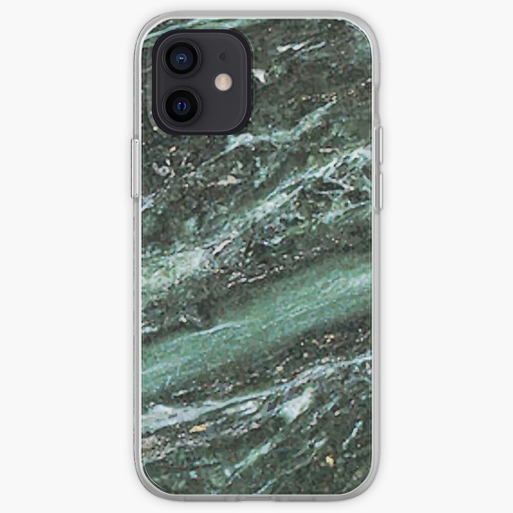 Green Marble Emerald Stone Texture Pattern iPhone Case & Cover