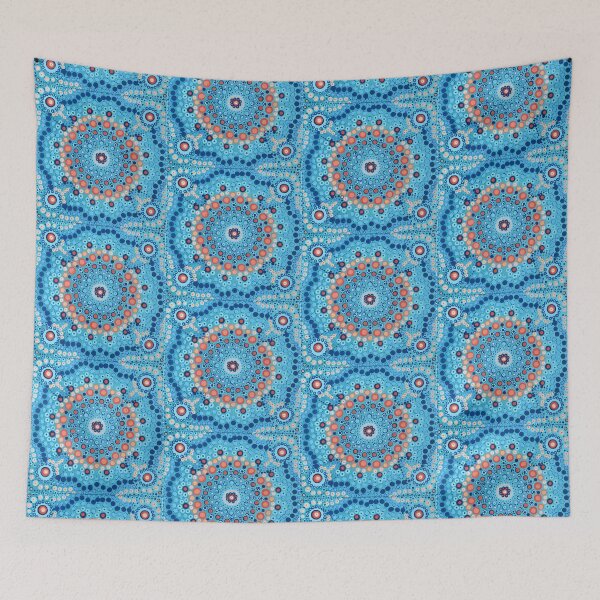 Item preview, Blue/Orange mandala designed and sold by Caye Harrison.