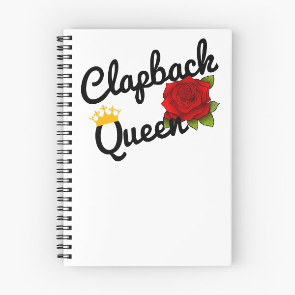 Item preview,  Clapback Queen Rose and Crown Black Text Design designed and sold by HighBrowDesigns.