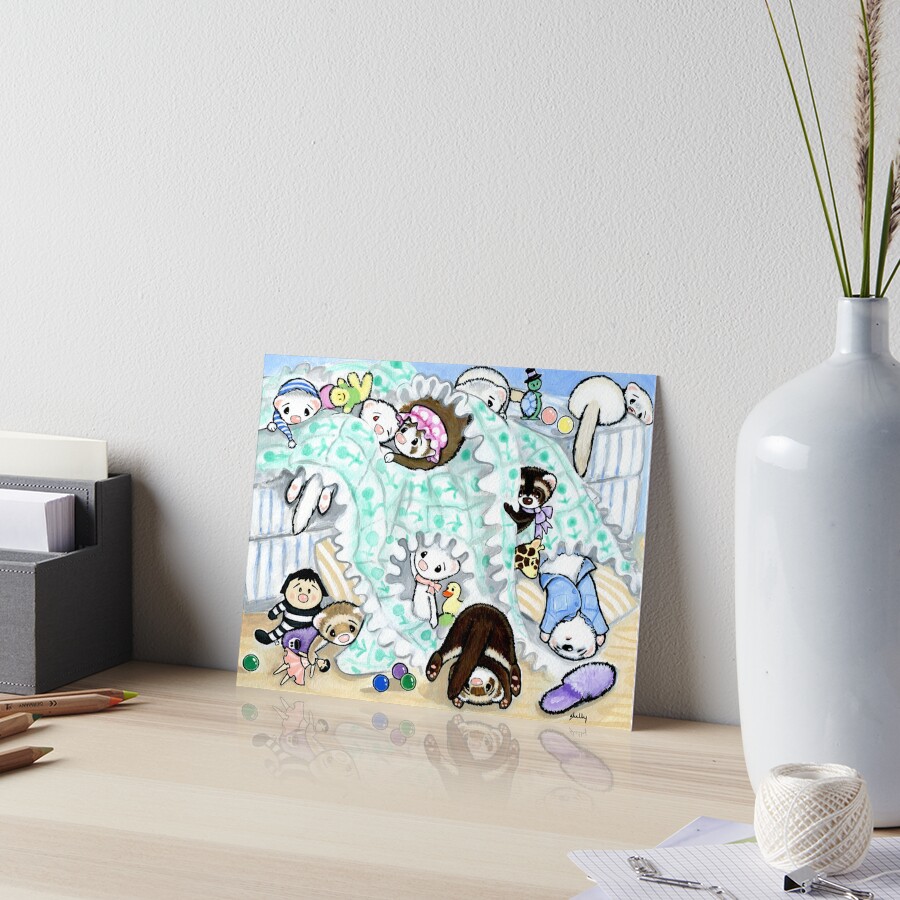 Unmaking the Bed Art Board Print