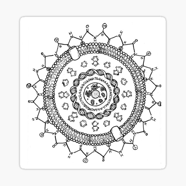 Item preview, Biology Mandala  designed and sold by KatScottArt.