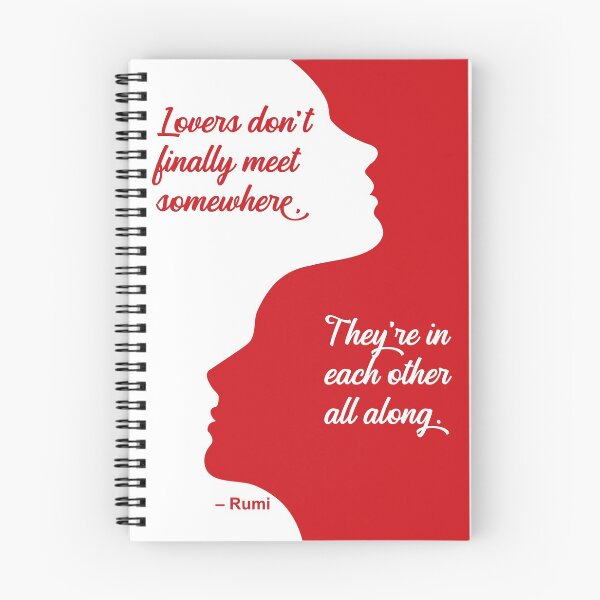 Item preview, Rumi Lovers Quote Red Silhouette designed and sold by Ginny Gaura.