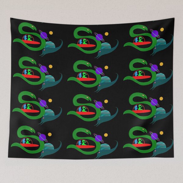 Item preview, Happy Monsters In Space (Dark Shirts) designed and sold by GretaMonster.