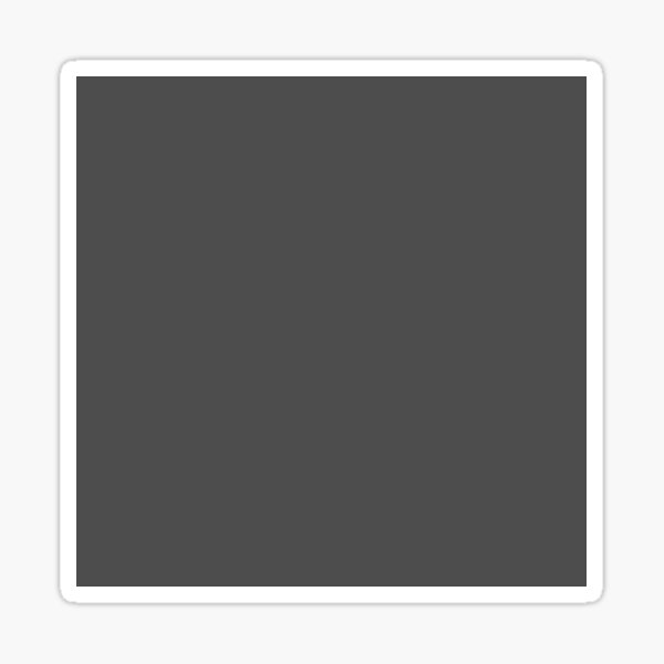 Plain Ash Grey, Dark Grey, Accent Grey, Charcoal, Sooty Grey, Forecast color Sticker