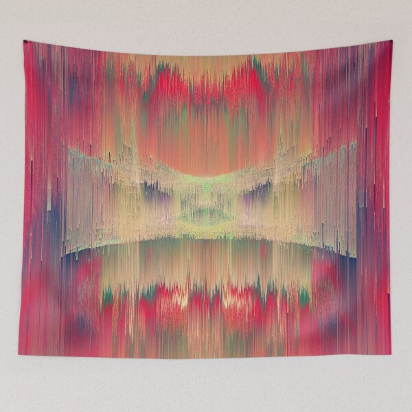 Item preview, Abstract Hidden Ninja cat is hiding in sound waves designed and sold by blackhalt.