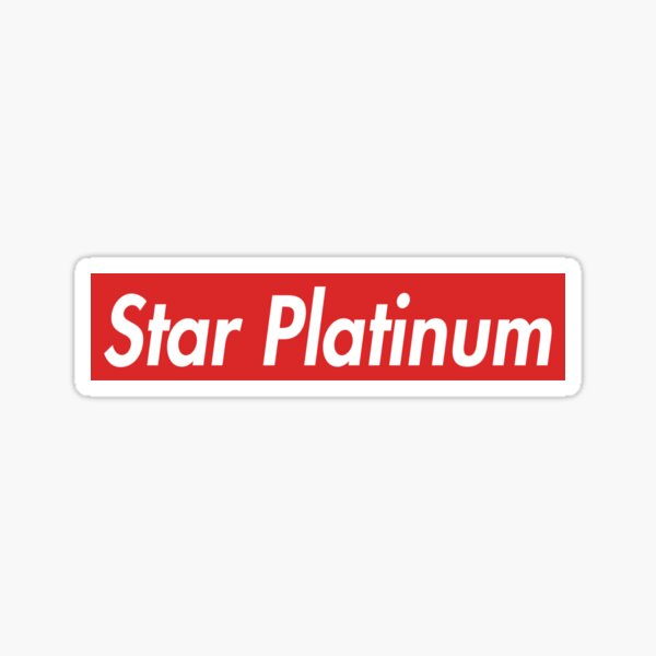 Star Platinum Stickers Redbubble - star platinum roblox decal