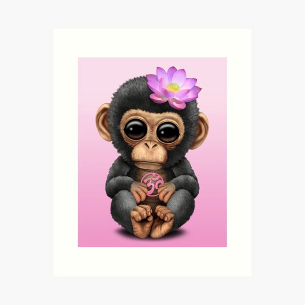 BABY MONKEYS Plastic Craft Buttons Chimpanzee Animals Funky Retro Chimps Safari 