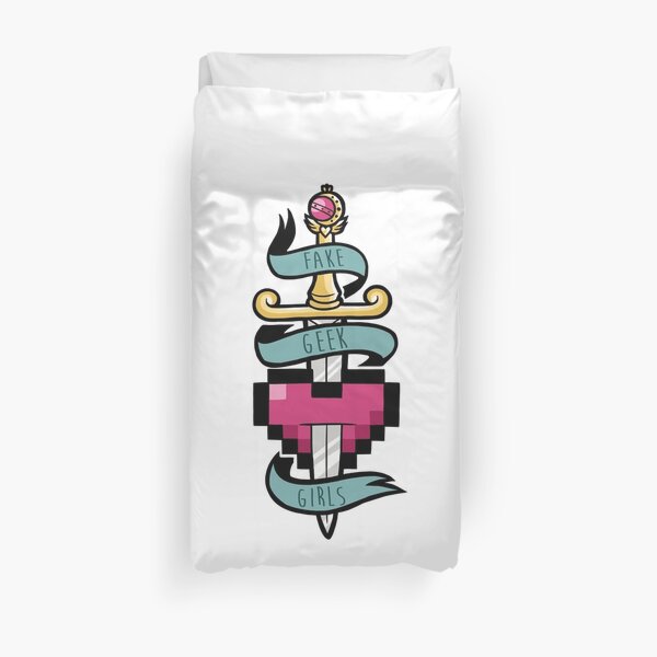 Fake Geek Girls Clothing Duvet Cover