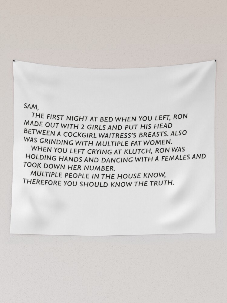 Sam the first discount night at bed tapestry