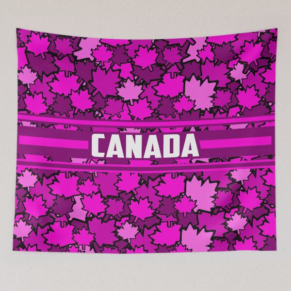Item preview, Maple Leaf Canada - Falling Fuchsia designed and sold by GR8DZINE.