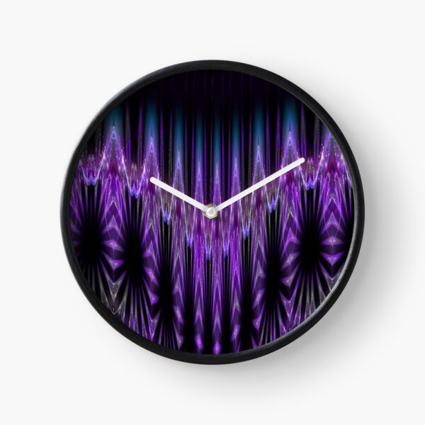 Purple & Teal Willow Clock