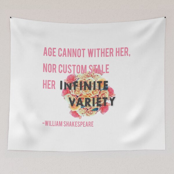 Item preview, Antony and Cleopatra Shakespeare Quote Black designed and sold by ivpnyc.