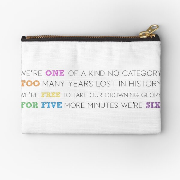 SIX the Musical: We're SIx! Zipper Pouch