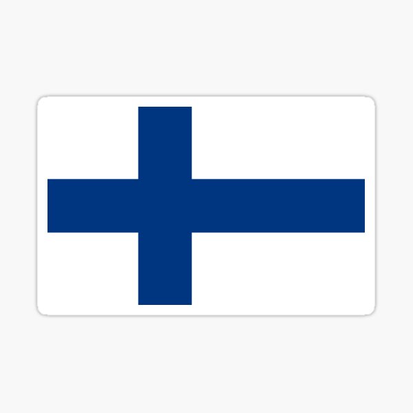Finnish Flag Cufflinks--Finland Scandinavian European Helsinki Suomi Viking 