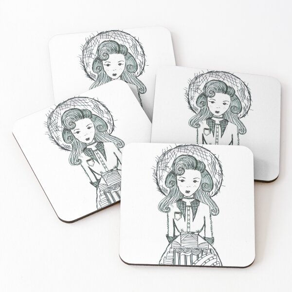 Item preview, Girl in Straw Hat (Sketch) designed and sold by ImaginaryLtd.