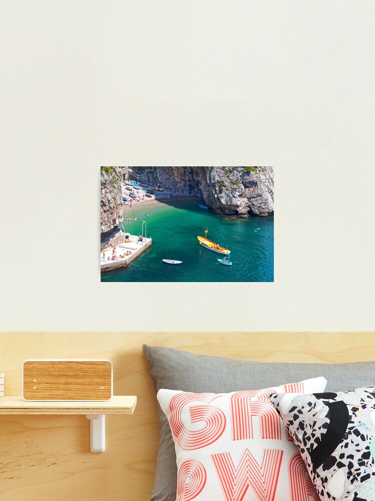 Thumbnail 1 of 3, Photographic Print, Praiano Swimming Bay designed and sold by AdrianAlford.