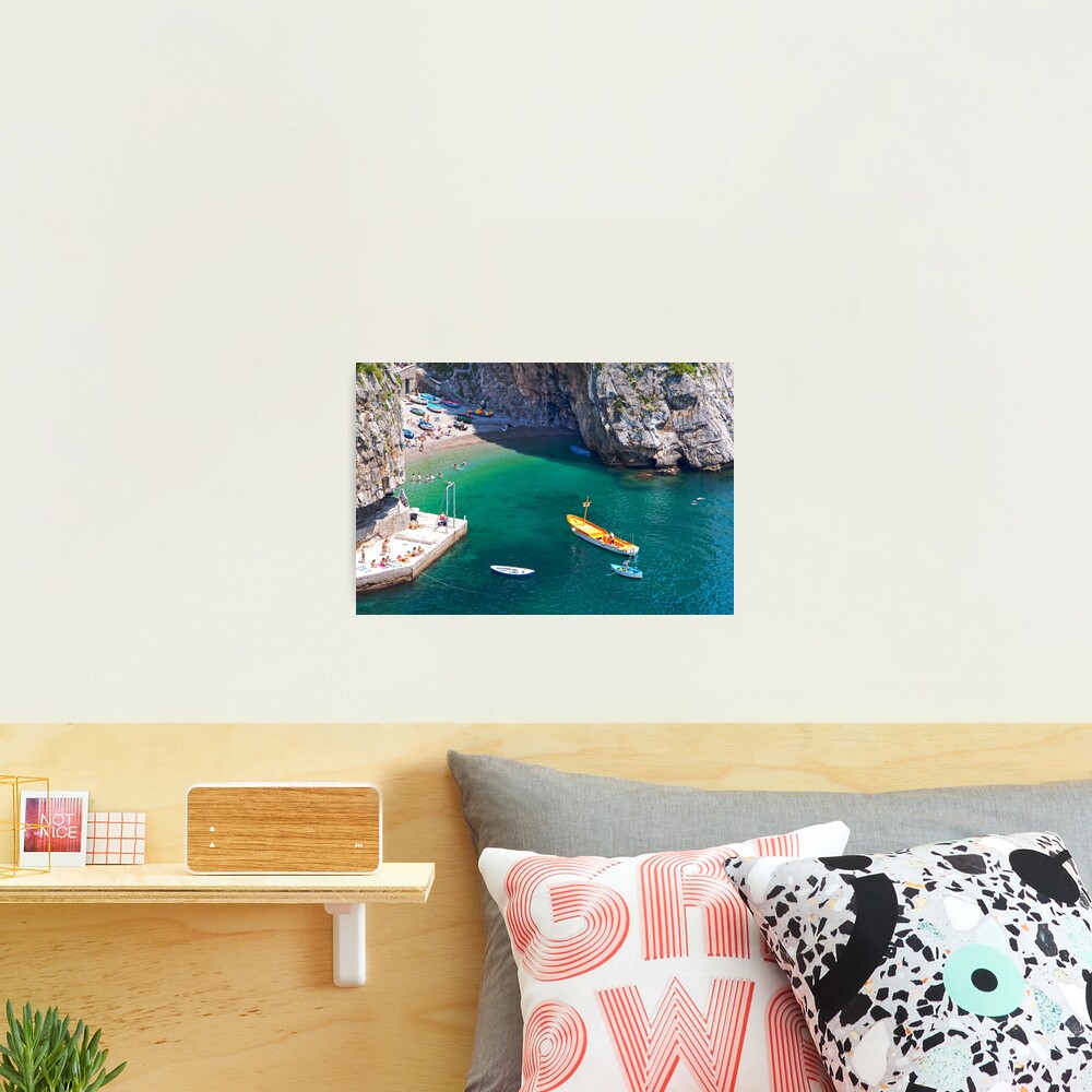 Praiano Swimming Bay Photographic Print