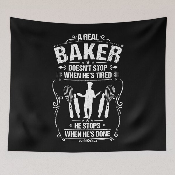 Item preview, Baker Bakery Baking Gift Present Tired Done designed and sold by Krautshirts.