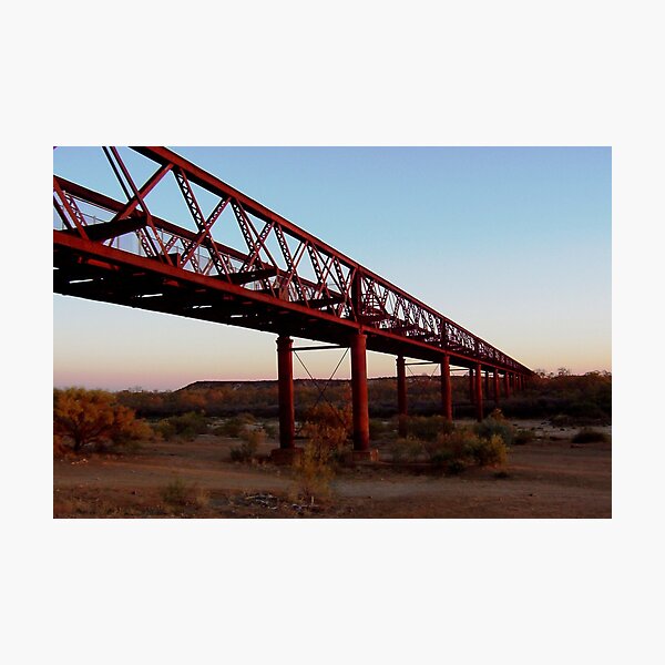 Algebuckina Bridge (Old Ghan Line), South Australia Photographic Print