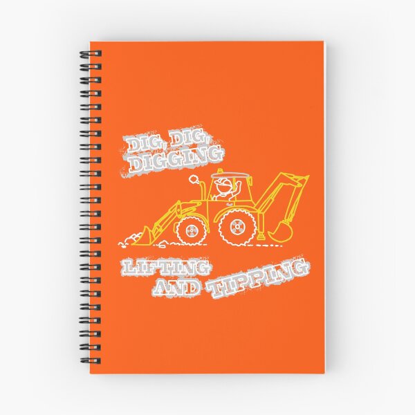 Item preview, Dig, Dig, Digging tractor construction graphic designed and sold by Sarah Trett.