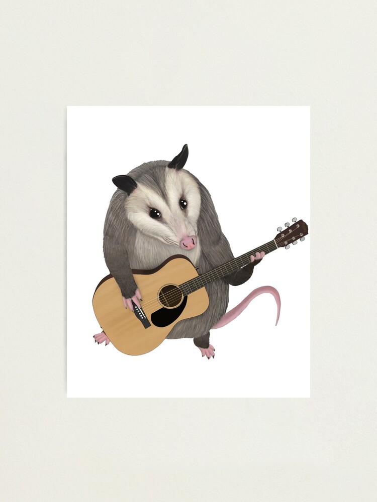 Opossum Playing The Electric Guitar - Possum Shirt