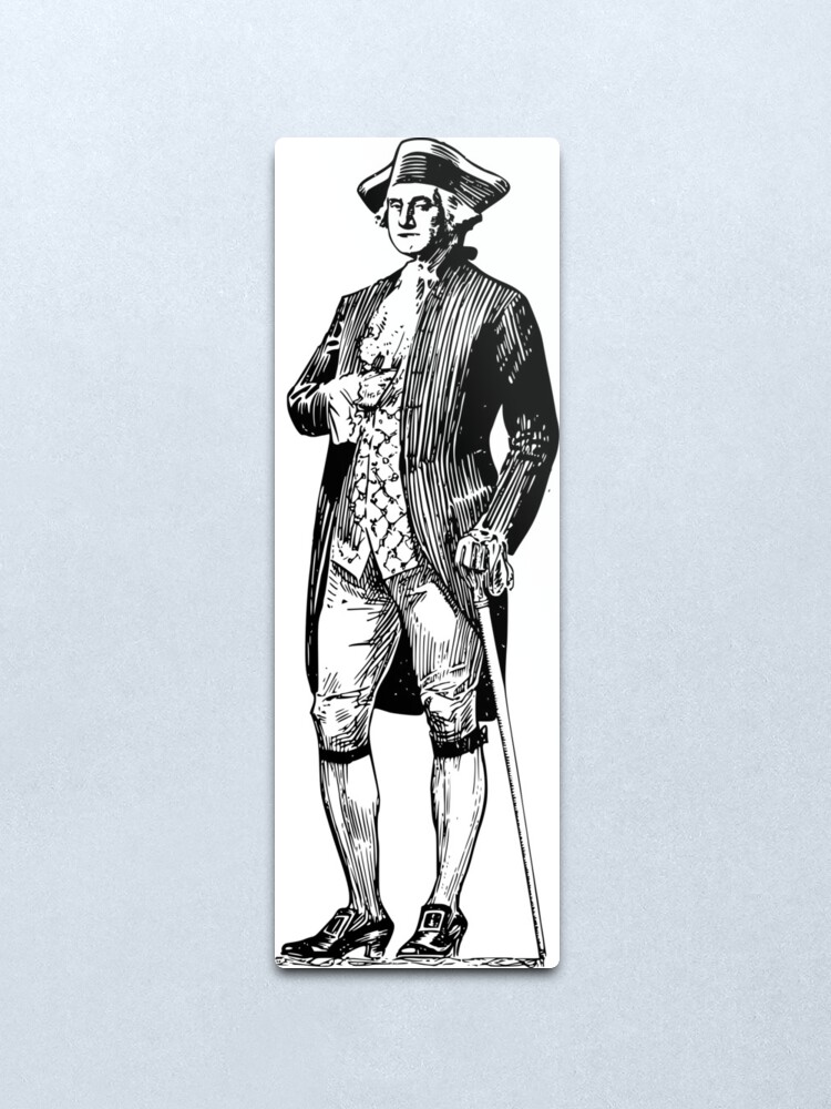 Alternate view of character of george washington Metal Print