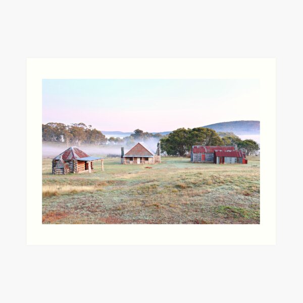 Coolamine Homestead Dawn, Kosciusko National Park, Australia Art Print