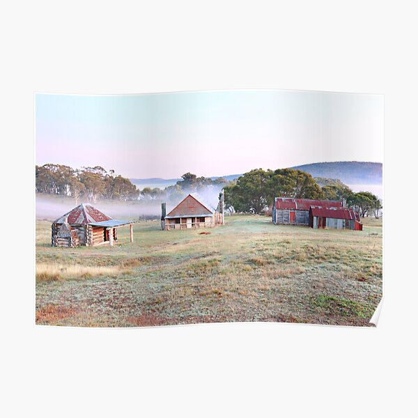 Coolamine Homestead Dawn, Kosciusko National Park, Australia Poster