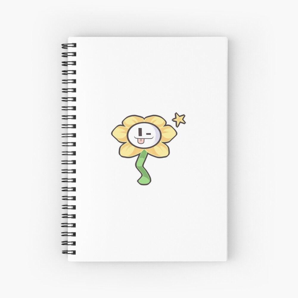 Winking Flowey - Undertale Spiral Notebook for Sale by ramblingskeptic