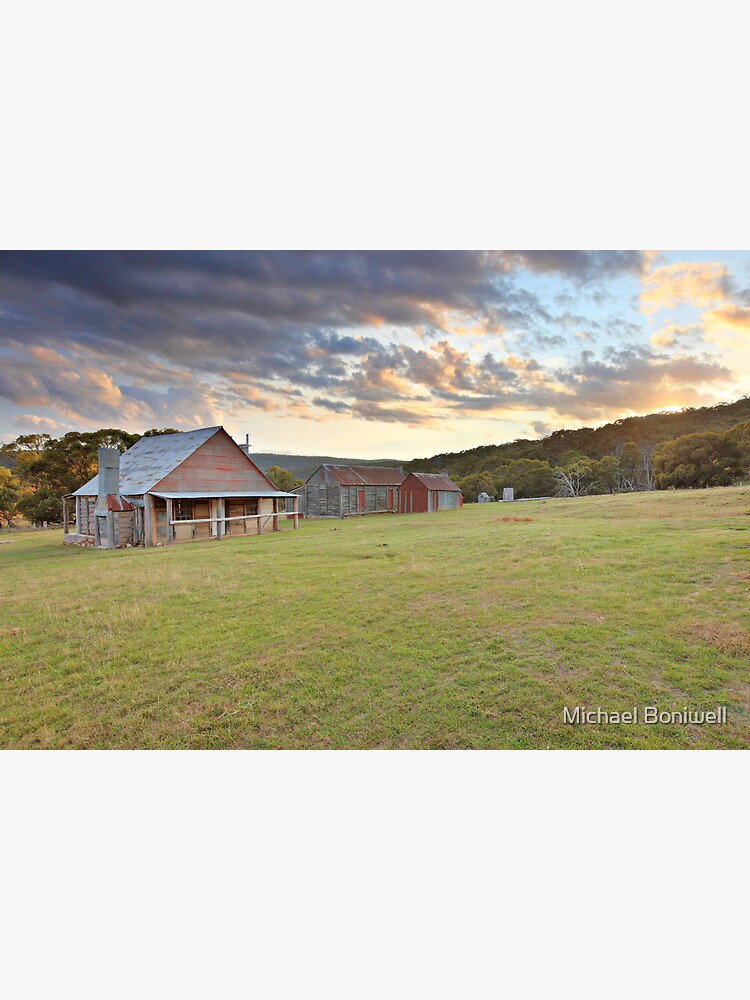Thumbnail 3 of 3, Canvas Print, Coolamine Homestead Morning, Kosciusko National Park, Australia designed and sold by Michael Boniwell.