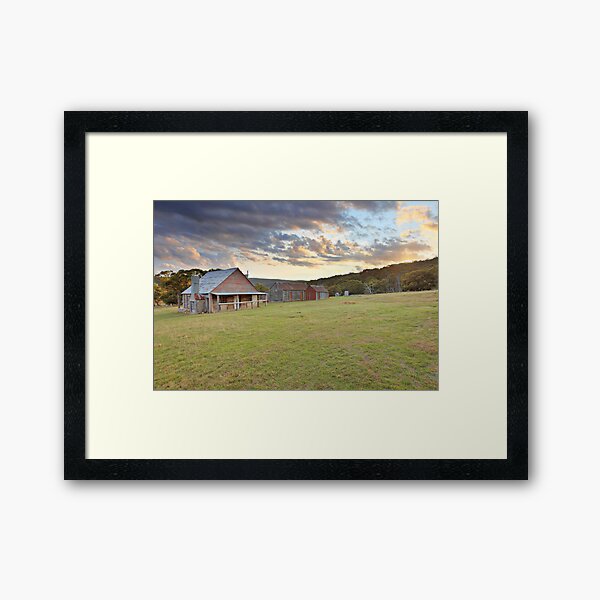 Coolamine Homestead Morning, Kosciusko National Park, Australia Framed Art Print