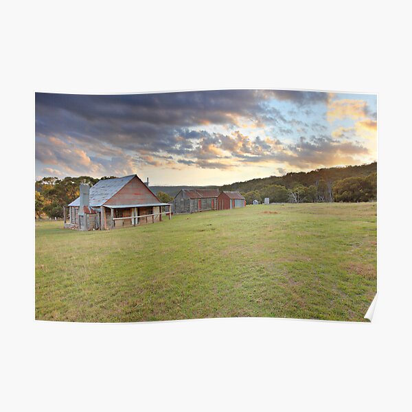 Coolamine Homestead Morning, Kosciusko National Park, Australia Poster