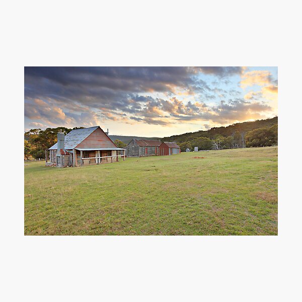 Coolamine Homestead Morning, Kosciusko National Park, Australia Photographic Print