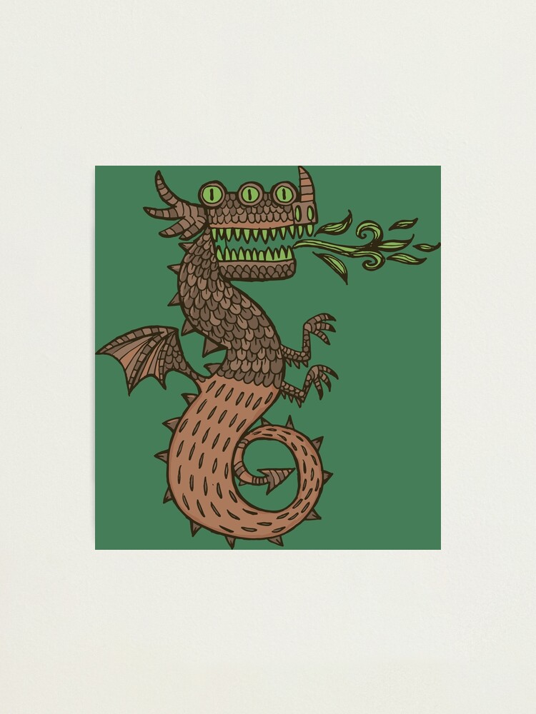Alternate view of Dragon with three eyes Photographic Print