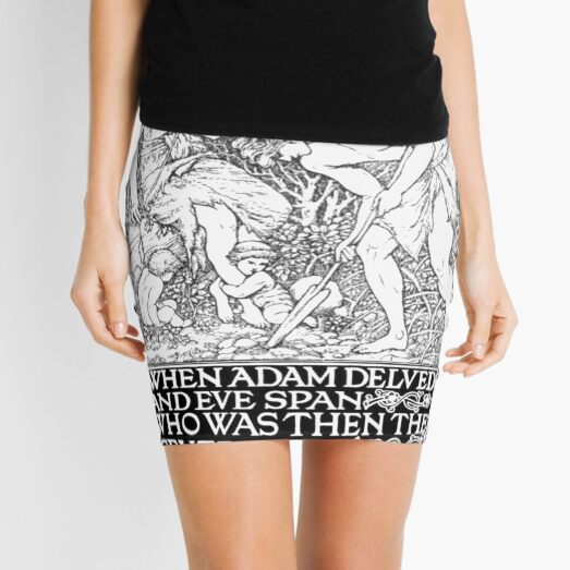 When Adam Delved and Eve Span Mini Skirt