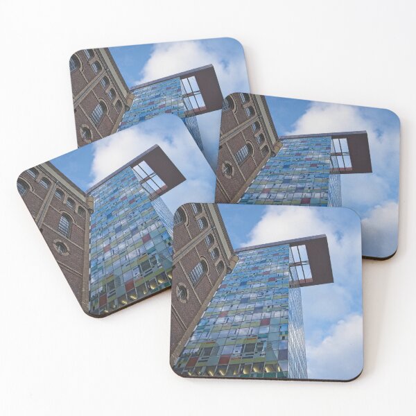 Item preview, Colourful Building At The Media Harbour designed and sold by rawshutterbug.