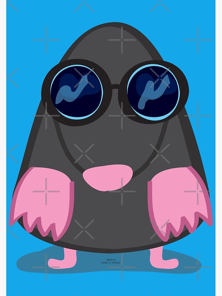 Cute Mole By Roley Greeting Card By Roleyshop Redbubble